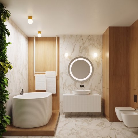 Sollux Lighting Plafon HALO żółty IP44