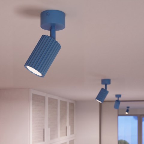 Sollux Lighting Plafon KARBON 1 błękitny