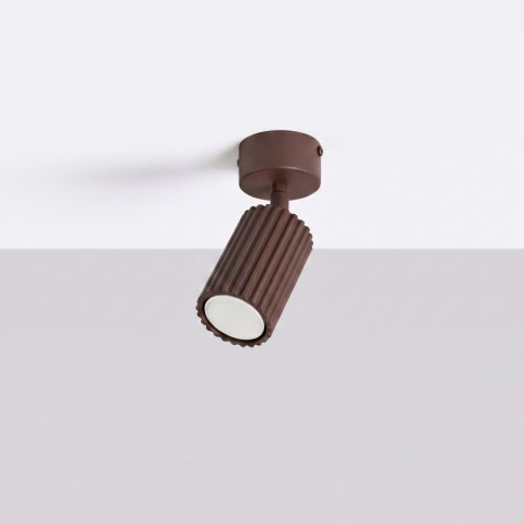 Sollux Lighting Plafon KARBON 1 brązowy
