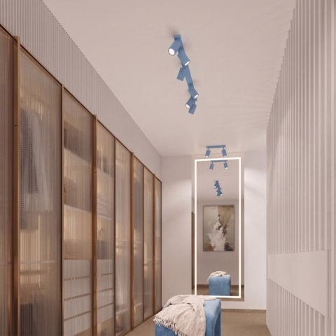 Sollux Lighting Plafon KARBON 2 błękitny