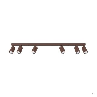Sollux Lighting Plafon KARBON 6L brązowy