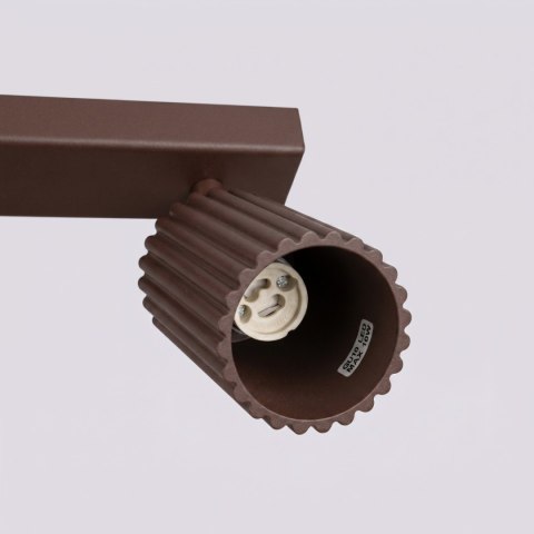 Sollux Lighting Plafon KARBON 6L brązowy
