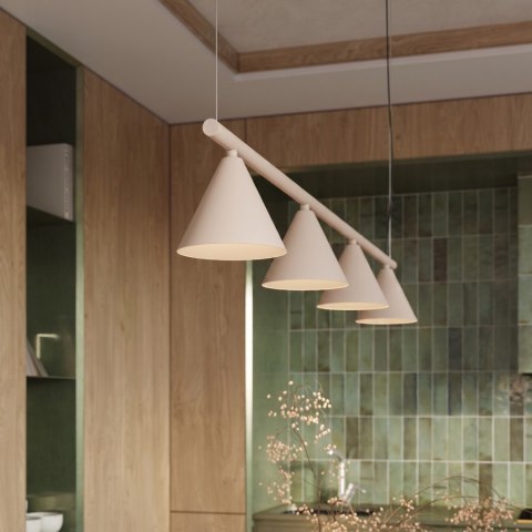 Sollux Lighting Żyrandol NOX 4L taupe