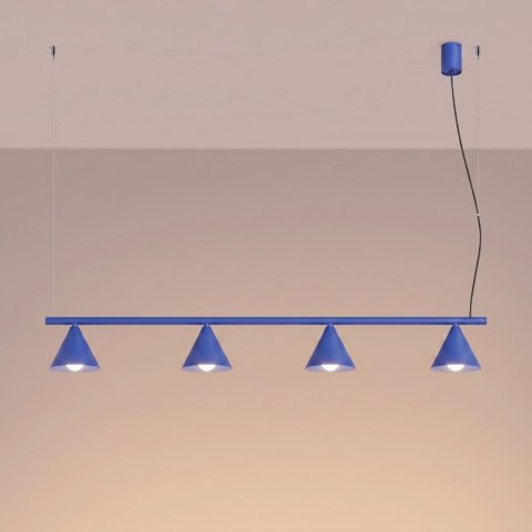 Sollux Lighting Żyrandol NOX 4L ultramaryna