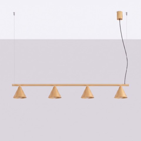 Sollux Lighting Żyrandol NOX 4L złota