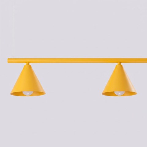 Sollux Lighting Żyrandol NOX 4L żółta