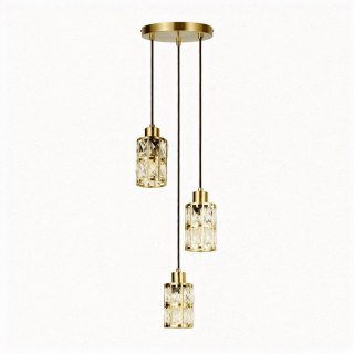 Light Prestige Lira 3 wisząca talerz złota
