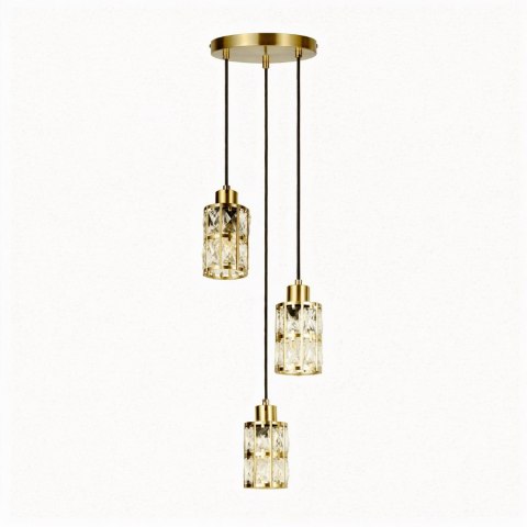 Light Prestige Lira 3 wisząca talerz złota
