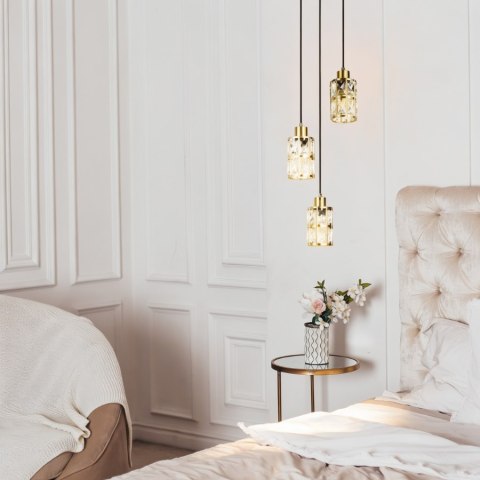 Light Prestige Lira 3 wisząca talerz złota