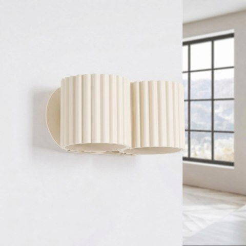 Sollux Lighting Kinkiet AURA 2 beżowy G9