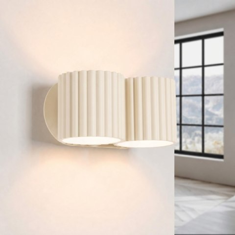 Sollux Lighting Kinkiet AURA 2 beżowy G9
