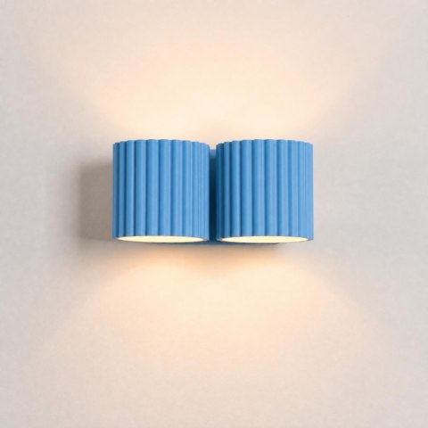 Sollux Lighting Kinkiet AURA 2 błękitny G9