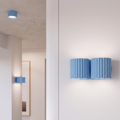Sollux Lighting Kinkiet AURA 2 błękitny G9