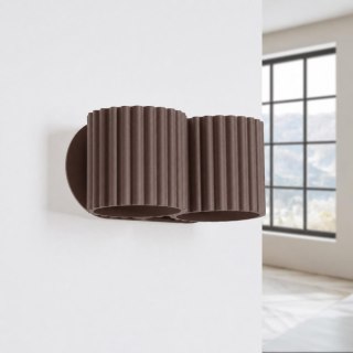 Sollux Lighting Kinkiet AURA 2 brązowy G9