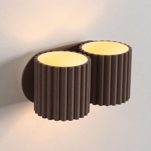 Sollux Lighting Kinkiet AURA 2 brązowy G9