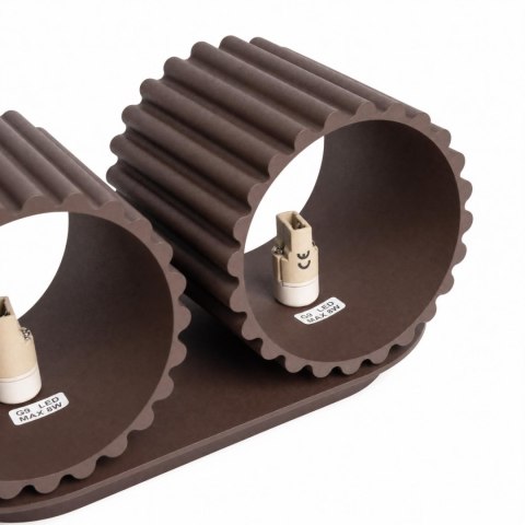 Sollux Lighting Kinkiet AURA 2 brązowy G9