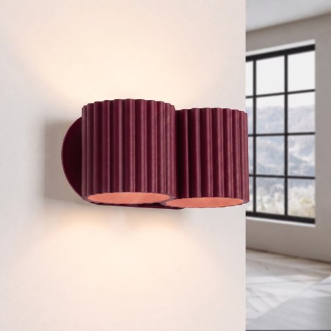 Sollux Lighting Kinkiet AURA 2 burgund G9