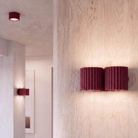 Sollux Lighting Kinkiet AURA 2 burgund G9