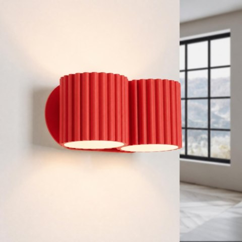 Sollux Lighting Kinkiet AURA 2 czerwony G9
