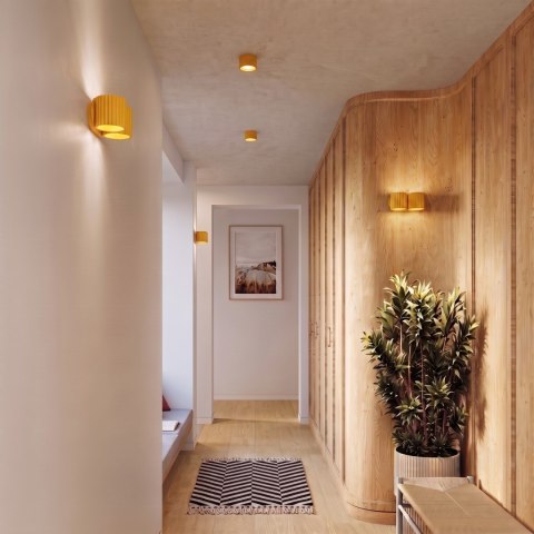Sollux Lighting Kinkiet AURA 2 żółty G9