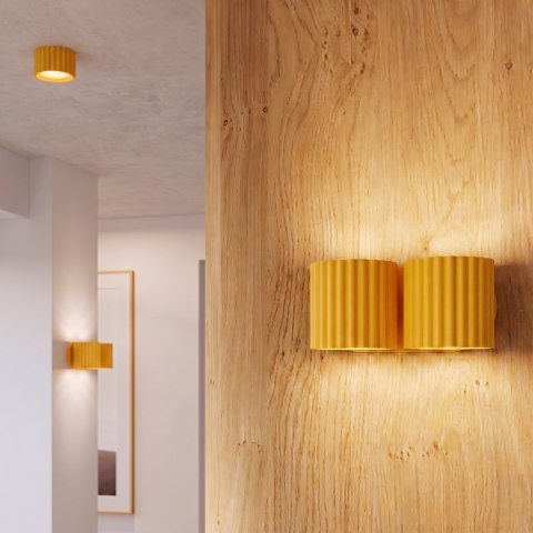 Sollux Lighting Kinkiet AURA 2 żółty G9