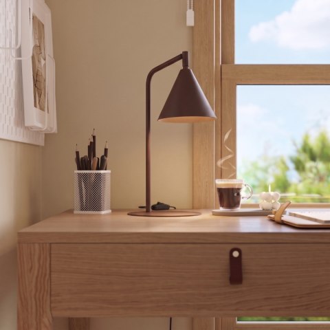 Sollux Lighting Lampa biurkowa NOX brązowa