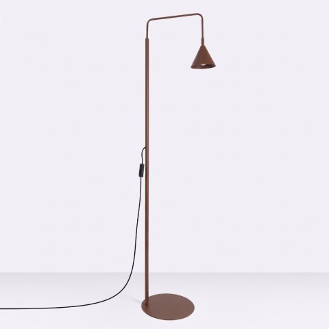 Sollux Lighting Lampa podłogowa NOX brązowa