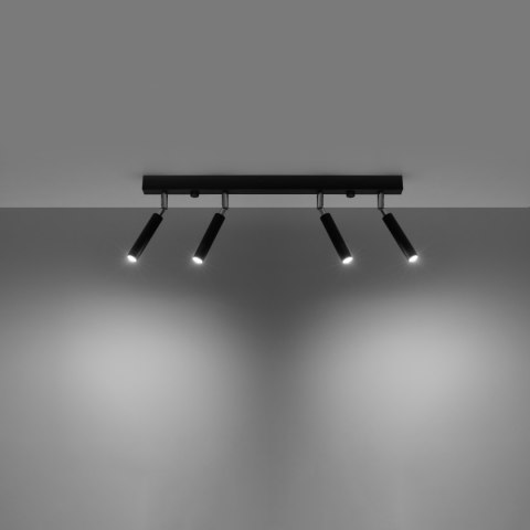 Sollux Lighting Plafon EYETECH 4 czarny