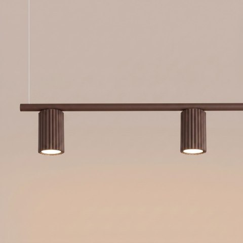 Sollux Lighting Żyrandol KARBON 4 brązowa