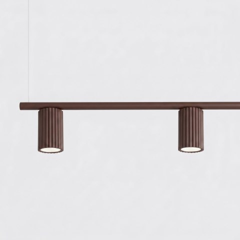 Sollux Lighting Żyrandol KARBON 4 brązowa