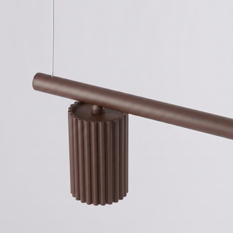 Sollux Lighting Żyrandol KARBON 4 brązowa