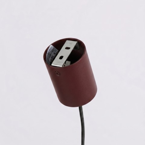 Sollux Lighting Żyrandol KARBON 4 burgund