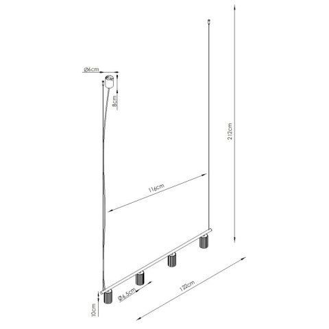 Sollux Lighting Żyrandol KARBON 4 różowa