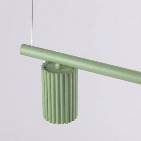 Sollux Lighting Żyrandol KARBON 4 szałwiowa