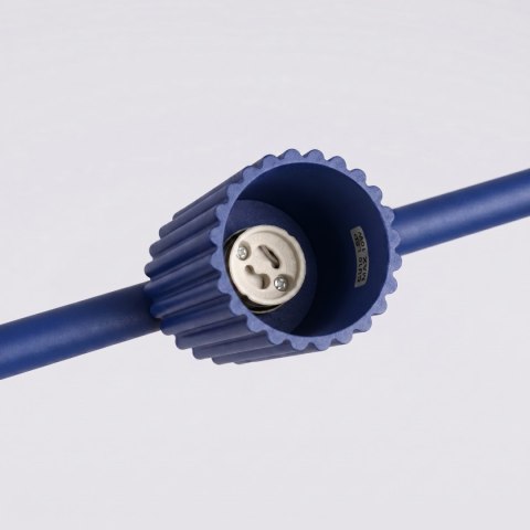 Sollux Lighting Żyrandol KARBON 4 ultramaryna