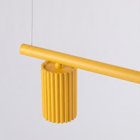 Sollux Lighting Żyrandol KARBON 4 żółta