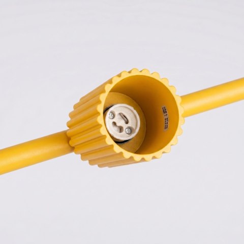Sollux Lighting Żyrandol KARBON 4 żółta