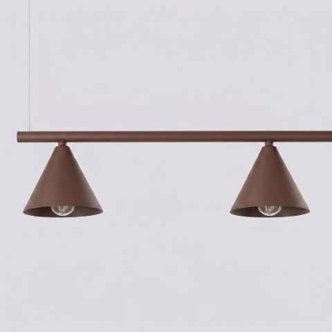 Sollux Lighting Żyrandol NOX 4L brązowa