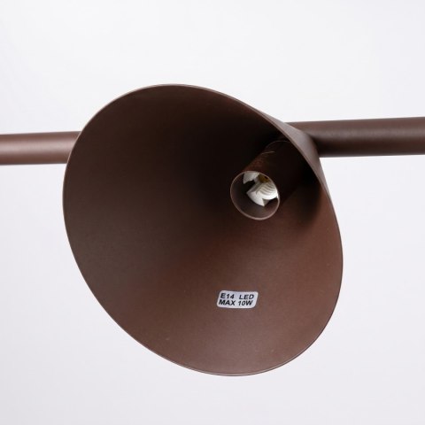 Sollux Lighting Żyrandol NOX 4L brązowa