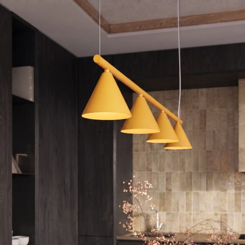 Sollux Lighting Żyrandol NOX 4L żółta