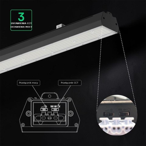 150W/200W/240W LED HIGHBAY WITH CREE CHIP SOSEN DRIVER CCT:3IN1 160LM/W 6YRS WARRANTY