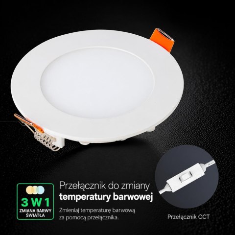 18W LED PANEL LIGHT WITH CREE CHIP CCT:3IN1 RD - 6YRS WARRANTY