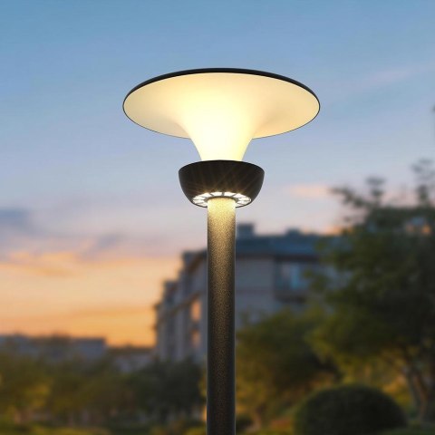20W LED GARDEN LIGHT-LOTUS WITH LifePO4 BATTERY 6000mAh CCT:3IN1 BLACK+WHITE BODY