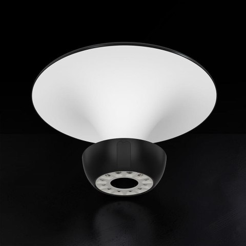 20W LED GARDEN LIGHT-LOTUS WITH LifePO4 BATTERY 6000mAh CCT:3IN1 BLACK+WHITE BODY