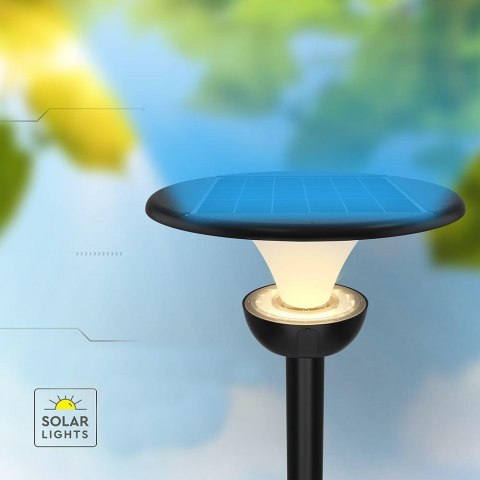 20W LED GARDEN LIGHT-LOTUS WITH LifePO4 BATTERY 6000mAh CCT:3IN1 BLACK+WHITE BODY