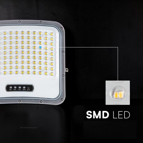 LED FLOODLIGHT WITH SOLAR PANEL 20W BLACK 3IN1 IP65