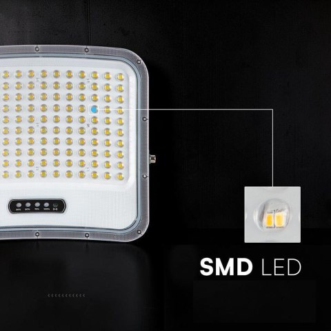 LED FLOODLIGHT WITH SOLAR PANEL 25W BLACK 3IN1 IP65