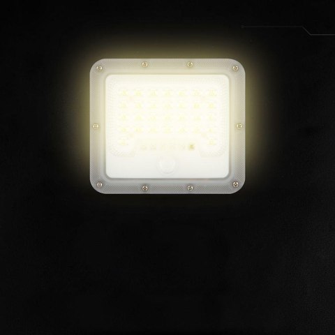 LED FLOODLIGHT WITH SOLAR PANEL & PIR SENSOR REMOVABLE LIGHT ENGINE 6000K 150LM/W IP65