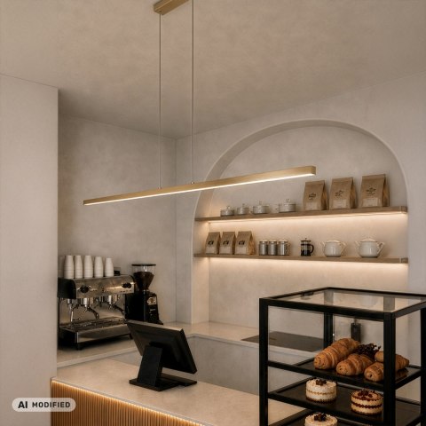 Lampa Liniowa LED Wisząca MERIDA DDXT2000 15W 120cm Złoty CCT
