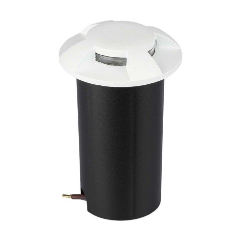 Oprawa gruntowa ogrodowa najazdowa V-TAC 1W LED biała 4-stronna IP67 VT-1171 6400K 50lm